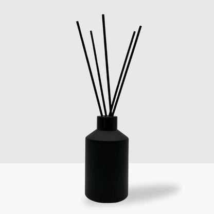 Geurstokjes 200ml Mat Zwart Glas