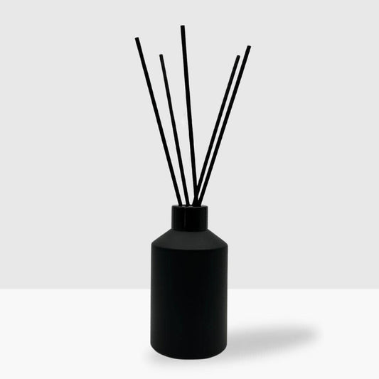 Geurstokjes 200ml Mat Zwart Glas